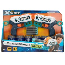 X-shot Excel pack 2 pistolas Kickback colorbaby (44769)