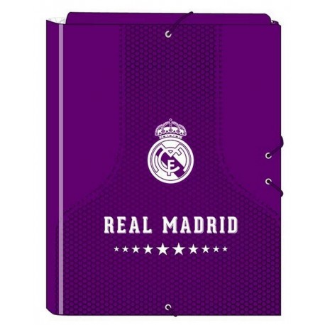 Carpeta folio 3 solapas Real Madrid (safta)
